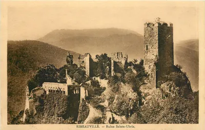 Ribeauvillé — Ruínas de Sainte-Ubric — Editor: Félix Luth, Strasbourg