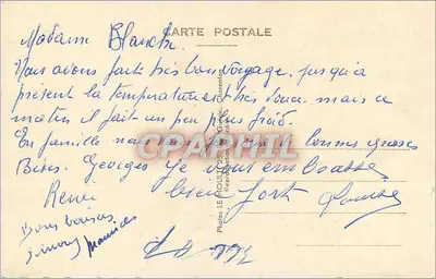 Paisaje alpino nevado — Feliz Año — Fotos LE MOULIN, Charenton — Reverso