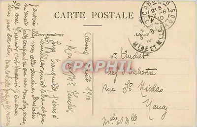 Les Cotes de la Manche — Burza — Wydawca nieznany, nr 4 — Rewers
