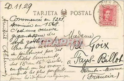 Burgos, Katedra. El Crucero — widok chóru gotyckiego — n° 062 — Rewers