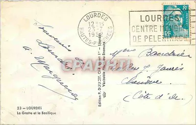Lourdes — Grotta i Bazylika — Wydawnictwo P. DOUZET, Lourdes — Rewers