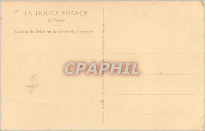 La Conche du Pigeonnier — Royan — Wydawnictwo Art YVON — Rewers