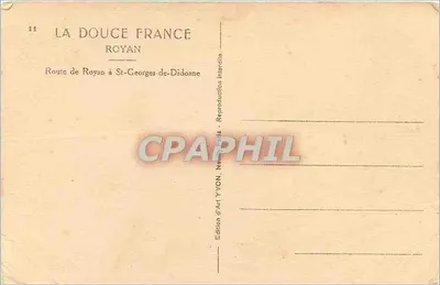 Molo w Royan — Trasa z Royan do St-Georges-de-Didonne — Wydawnictwo Art YVON — Rewers