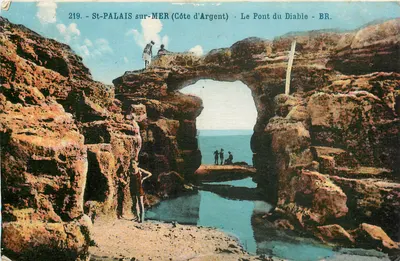 St-Palais sur-Mer (Costa de Prata) — O Ponte do Diabo — BR. n°219