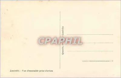 Lunéville — Vista geral tirada de avião — Quantin, lib. - Lunéville — Verso