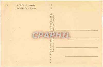 Verdun (Meuse) — Brzegi Meuzu — Les Éditions d'Art Mattef — Rewers