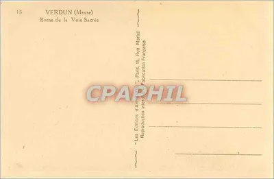 Verdun — Granica Świętej Drogi — Les Éditions d'Art — Rewers