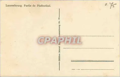 Pfaffenthal — Parte de Pfaffenthal — Edição Marcel Gahlen, Luxemburgo Nr. 20 — Verso