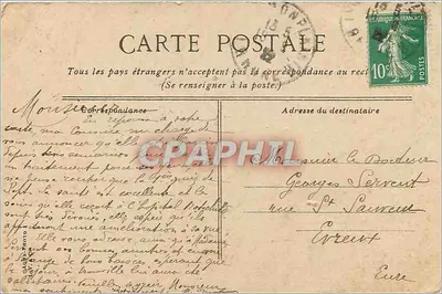 Lyon — Fontanna i plac Jacobinów — Fototypia Douk City, nr 32 — Rewers