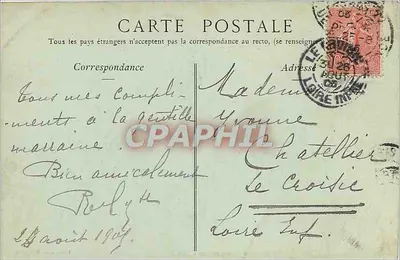 CAEN — Katedra Najświętszej Maryi Panny, strona absydy — kolekcja ND Phot, nr 106 — Rewers