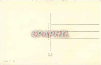 Kolorowe kwiaty — Szczęśliwego Dnia — M. D. Paryż, seria nr 4015 — Rewers