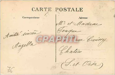 Le Tréport — Tennis van het Casino — Uitgave La Pierre Moin — Achterkant