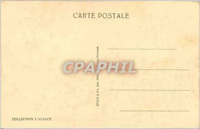 Stara domowa z Alzasku — Place de la Réunion — Braun & Cie, Mulhouse — Rewers