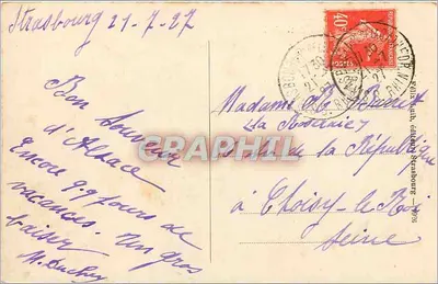 Strasbourg — Kościół św. Pawła i Katedra — Wydawca nieznany — Rewers