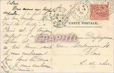 Calais — Pomnik Ratowników — V. P. Paryż, Nr 6. — Rewers
