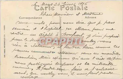 Le Mans — Abside da Catedral — R. Barbier, Editor, Le Mans — Verso