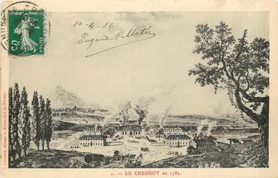Le Creusot em 1782 — vista industrial — J. Lomhared, editor, Photo-Club do Creusot, n°1