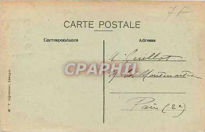 MENDE — Ogólny widok i Wzgórze Mimat — M.T. Imprimeur, Limoges — Rewers