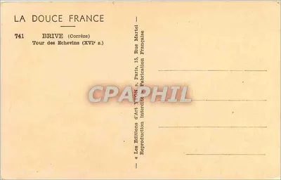 Brive (Corrèze) — Torre dei Sindaci (XVI secolo) — Les Éditions d'Art Yvon, Parigi — Verso