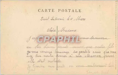 Saint-Saturnin — Szkoła panińską św. Józefa (Łazienki) — n°9 — Rewers