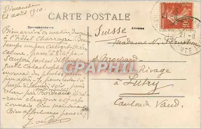 Royan — Boulevard Botton z lotu ptaka (Charente-Inférieure) — Wydawnictwo Souchard — Rewers