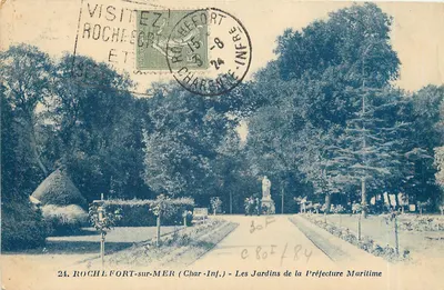 ROCHEFORT-sur-MER (Char-Inf.) — Ogród Prefektury Morskiej — J. Nozais, wydawca