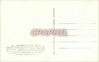 Wyspa Ré (Char. Mer.) — łodzie rybackie do mięsa — Wyd. NOZAIIS, 18, Aleja Côteau - NANTES — Rewers