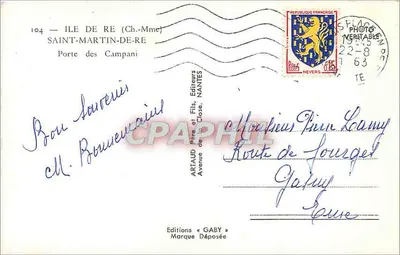 Porte des Campani — Wyspa Ré — Éditions Gaby — Rewers