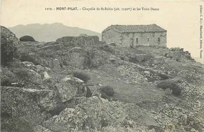 Mont-Pilat - Capela de St-Sabin (alt. 1120m) e as Três Dentes — Châtel C. D., editor, Viena
