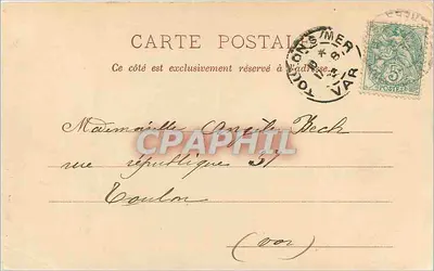 Cauterets — Most Barrère — Wyd. Royer et Cie, Nancy, nr 134 — Rewers