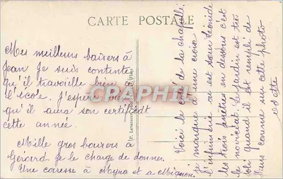 Briouze (Orne) — Capela da Comunidade — A Normandia, série 15 — Verso