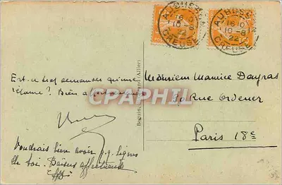 As Ruínas de CHATEAU-ROCHER — A Auvergne pitoresca — editor n° 2820 — Verso