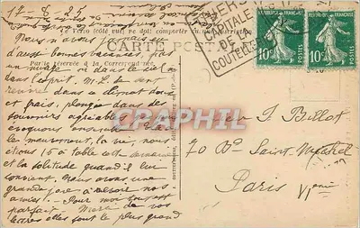 Thiers - La Roche Percée — L'Auvergne - 232 — uitgever a.d'o. — Achterkant