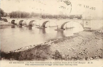 Hendaye - O Ponte Internacional do novo trem da Côte Basque — Fot. Marcel Lattion, Bordeaux