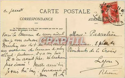 Pau (Castelo) — Berceau de Henri IV — Editor não identificado, n° de série 1 — Verso
