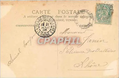 Bourbon-Lancy — Hospice d'Aligre — Paul Burget édit. H. Romané, Mâcon — Verso