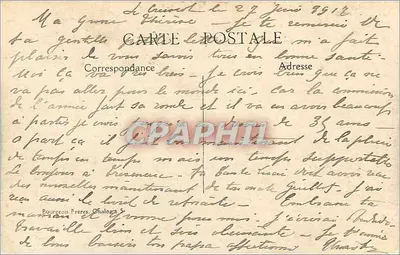 Le Creusot — Hôtel-Dieu — Édit. J.G. — Verso