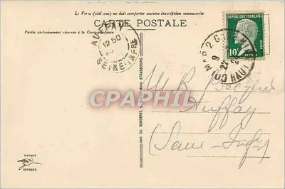 Colmar - Poczta — wydawca Bergeret, Neuve-Strasbourg, nr 21 — Rewers