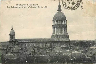 Boulogne-sur-Mer — A Catedral vista de cima — E.S. 145