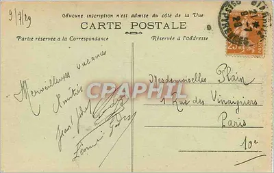 Biarritz (B.-P.) — Zamek Baszków i Rhûne — Fototypia Marcel Delbroy, Bordeaux, n°43 — Rewers