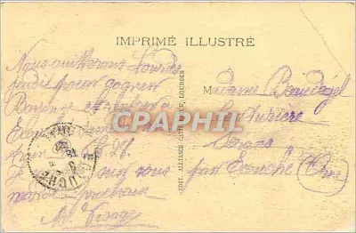 Lourdes — Bazylika i góra Kalwarii — Imprimerie Alliance Catholique de Lourdes — Rewers