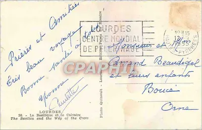 Lourdes — Bazylika i Ścieżka Krzyżowa — Foto Quinault, nr 20 — Rewers
