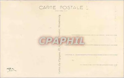 Strasbourg — A Catedral — Cartas La Cigogne, 87, rue de la Course — Verso