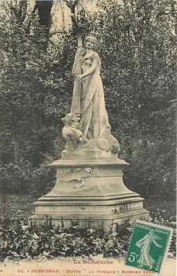 Perpignan - Estátua 'La Musique' - Raymond Sudre