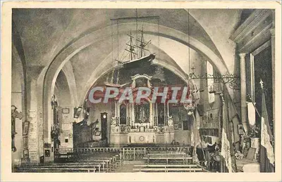 Interior da Capela de Nossa Senhora da Garoupe — Cabo de Antibes — Braun & Cie, Imp. Édit. Mulhouse-Dornach