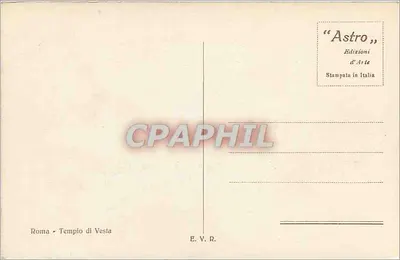Rzym — Tempio di Vesta — wydawca 'Astro' Edizioni d'Arte — Rewers