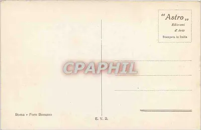 Rzym - Foro Romano — widok z łukiem i ruinami — Wydawnictwo 'Astro' d'Art — Rewers