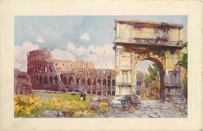Roma — Arco de Tito e Coliseu — Edições Astro
