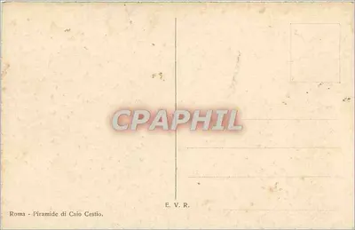 Pirâmide de Caius Cestius — Roma — Editora E.V.R. — Verso