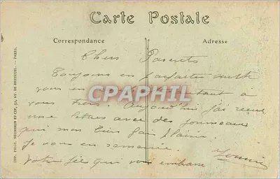 Soissons — Intérieur de l'Église Saint-Vaast — V. Léé, Paris, n°2.006 — Verso